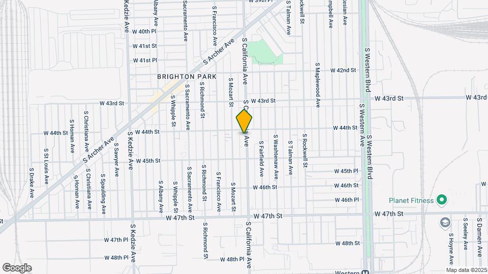 4410 S California Ave, Unit 1R Map and Location Details