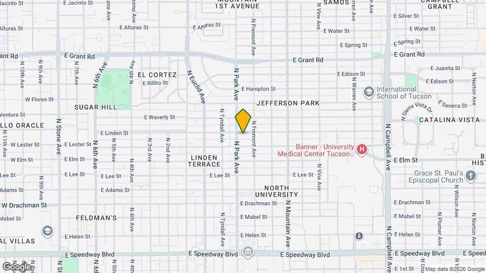 1014 E Linden St Map and Location Details