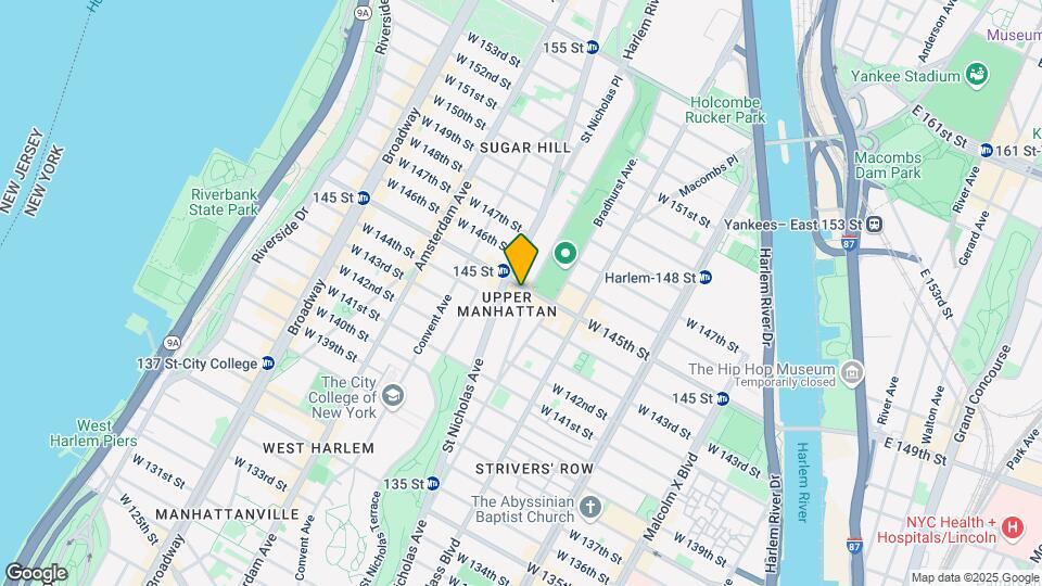 344 W 145th St Map and Location Details