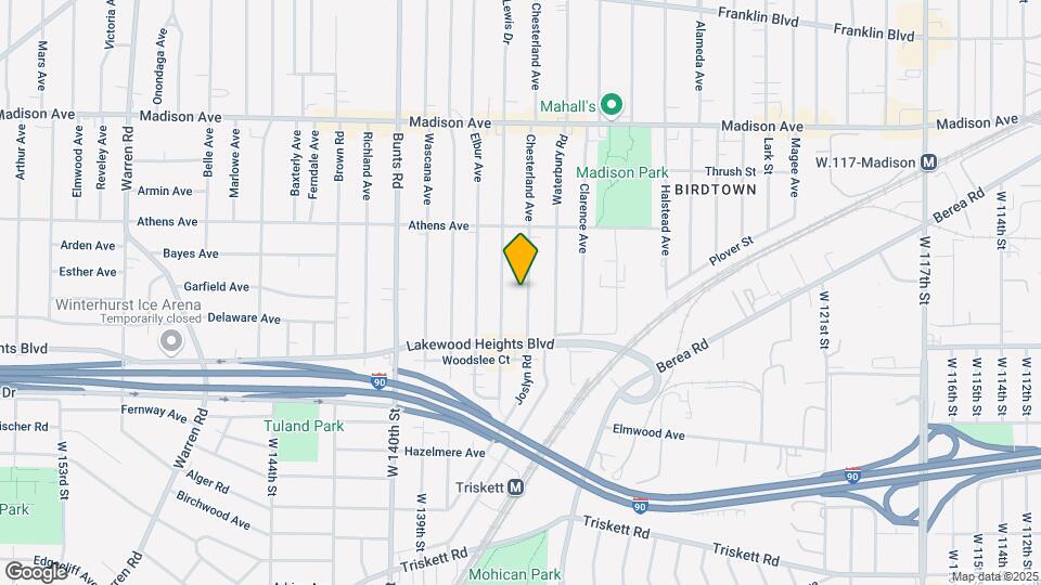 2182 Chesterland Ave-Unit -Lower Map and Location Details