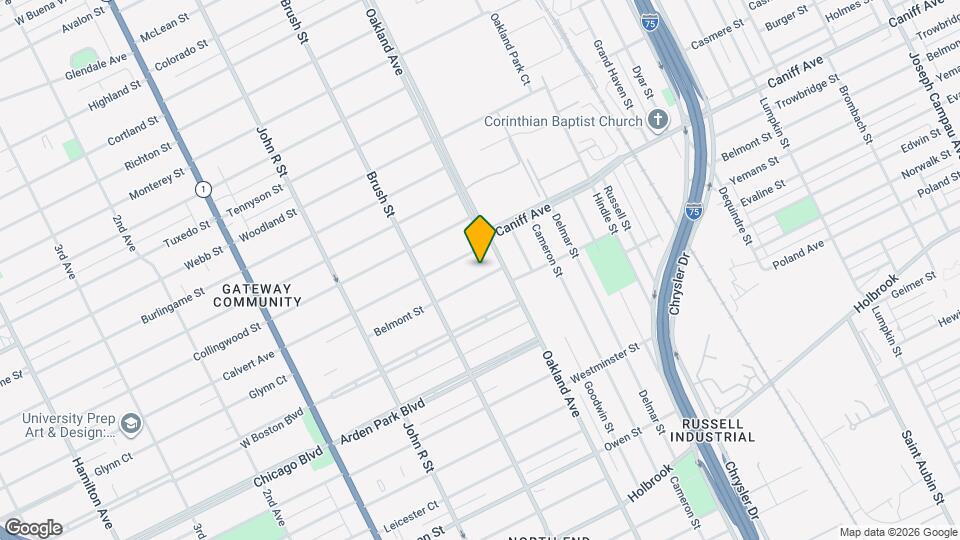 613 Belmont St Mapa y Detalles de la Ubicación
