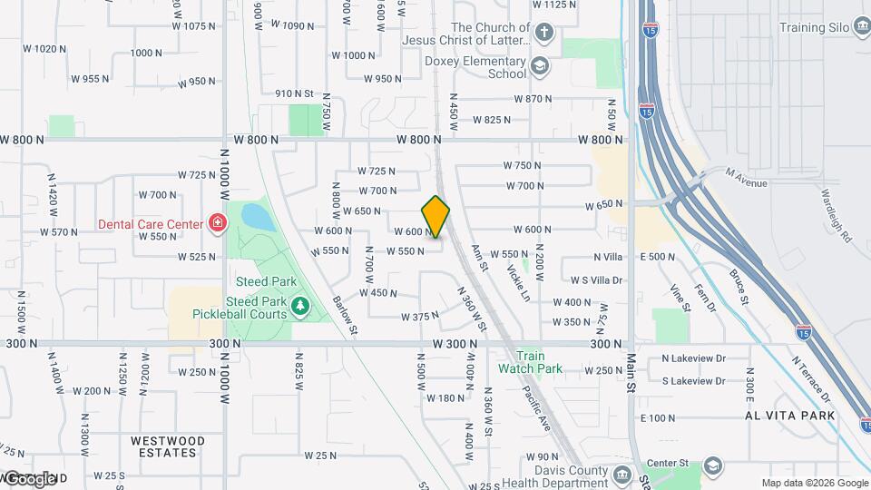 651 W 550 N Map and Location Details