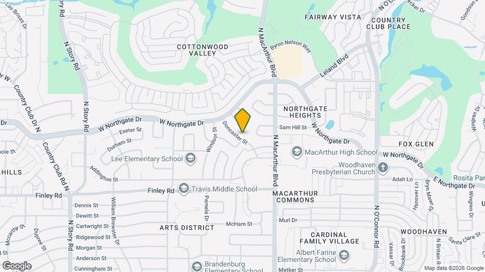 1217 Doncaster St Map and Location Details