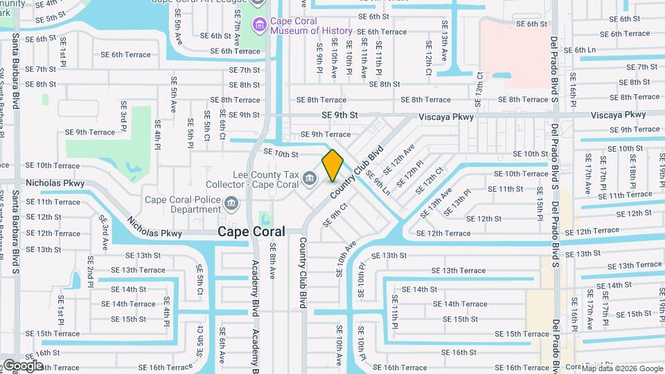 1014 Country Club Blvd Map and Location Details