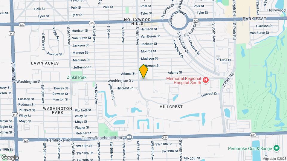 901 Hillcrest Dr Map and Location Details