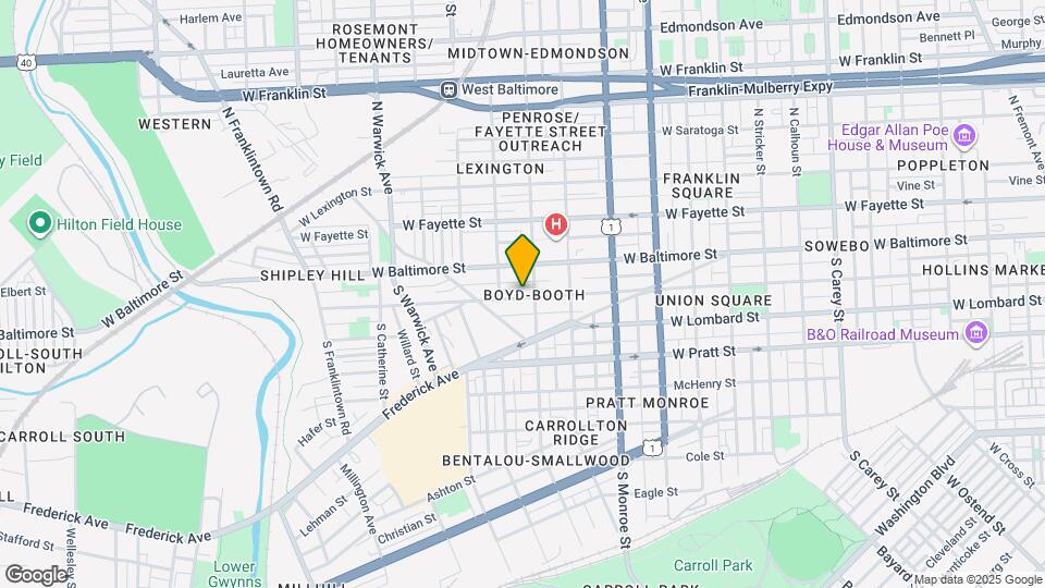 2114 Hollins St Map and Location Details