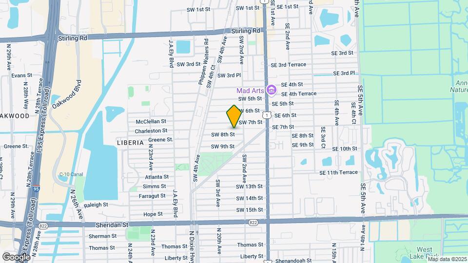 222 SW 8th St-Unit -C Map and Location Details
