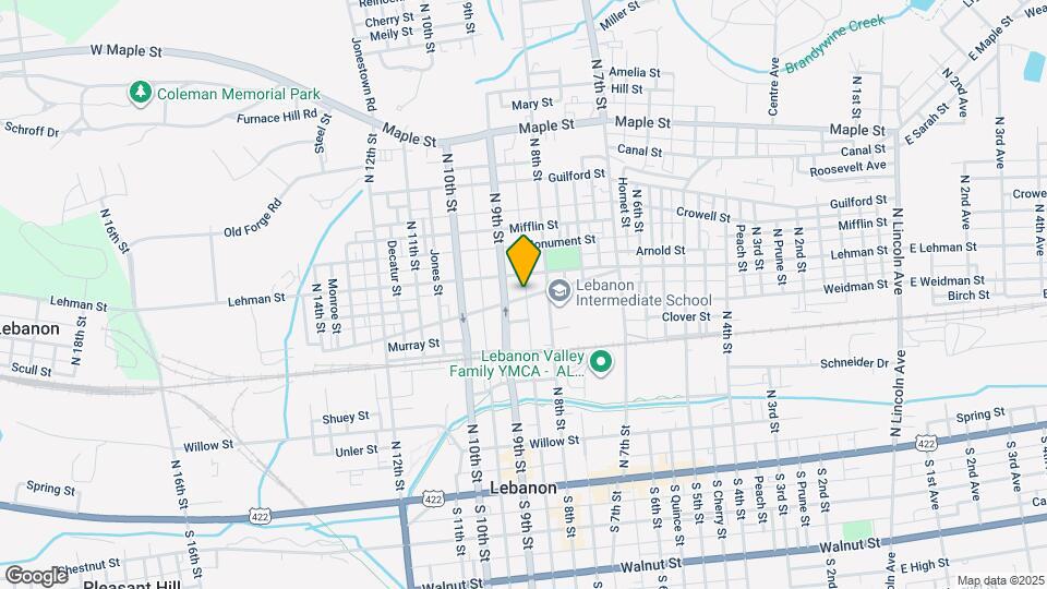 825 Church St Map and Location Details