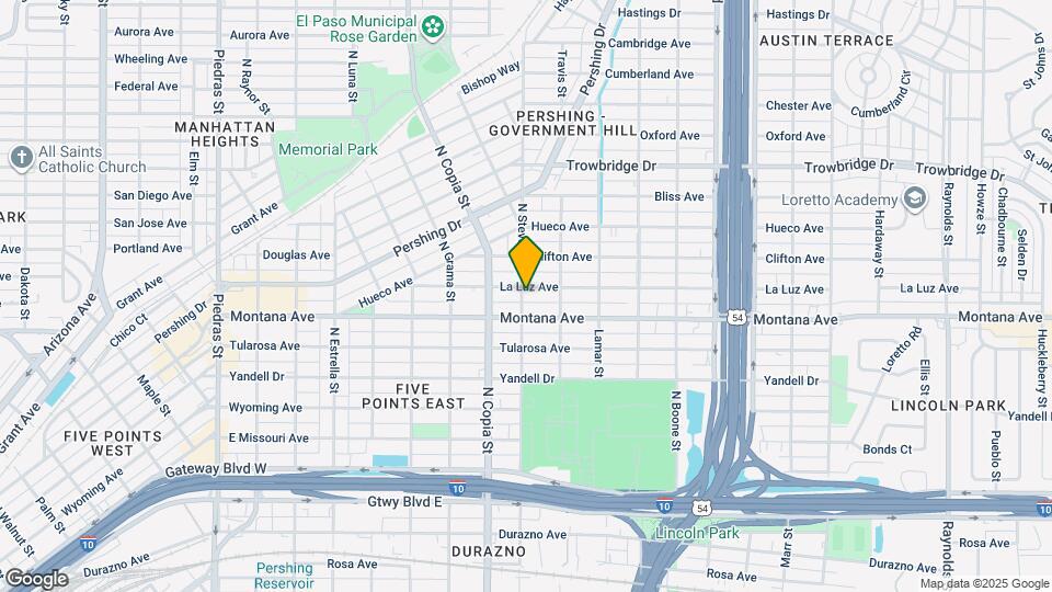 3700 La Luz Ave Map and Location Details