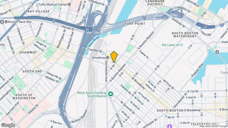 75 W Broadway Map and Location Details