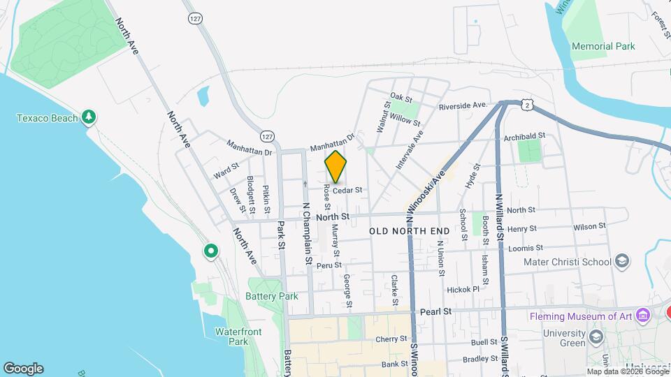38-40-40 Cedar St Mapa y Detalles de la Ubicación