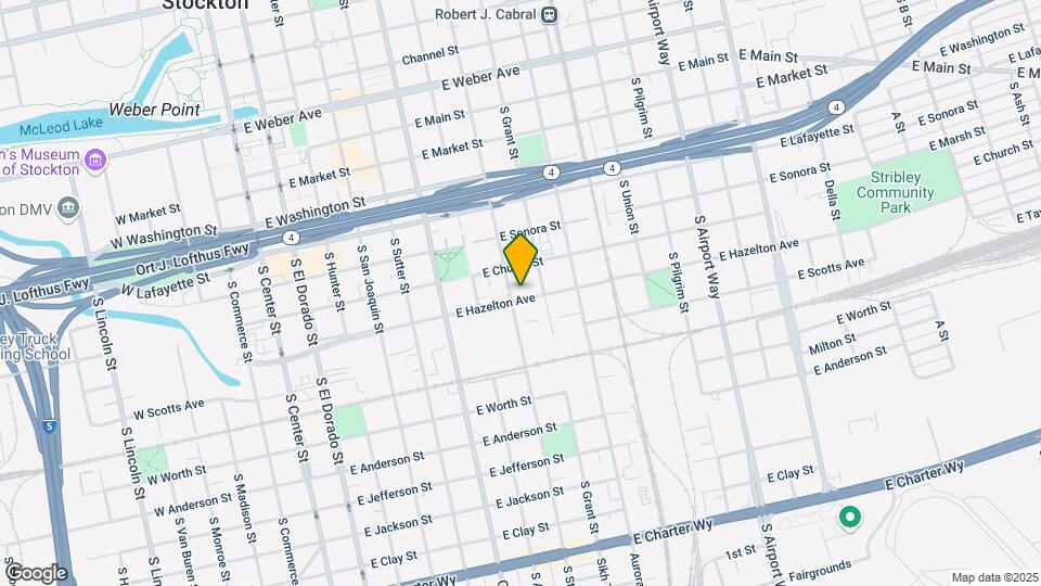 709-715 E Hazelton Ave Map and Location Details