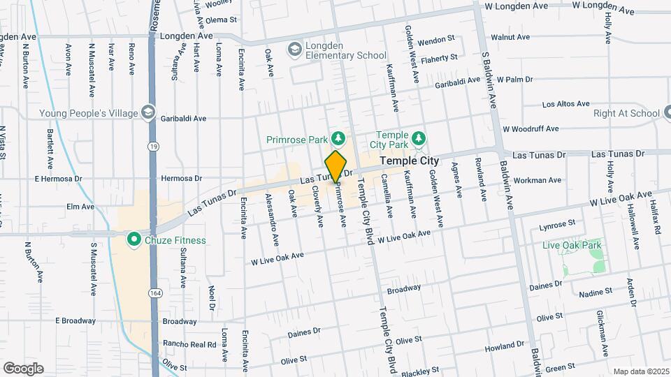 5837 Primrose Ave Mapa y Detalles de la Ubicación
