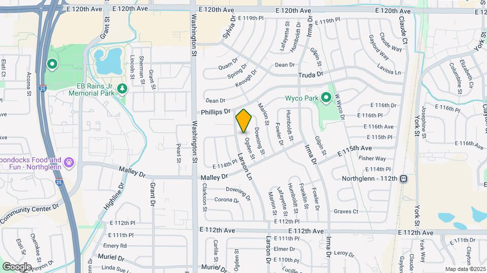 11509 Ogden St Mapa y Detalles de la Ubicación