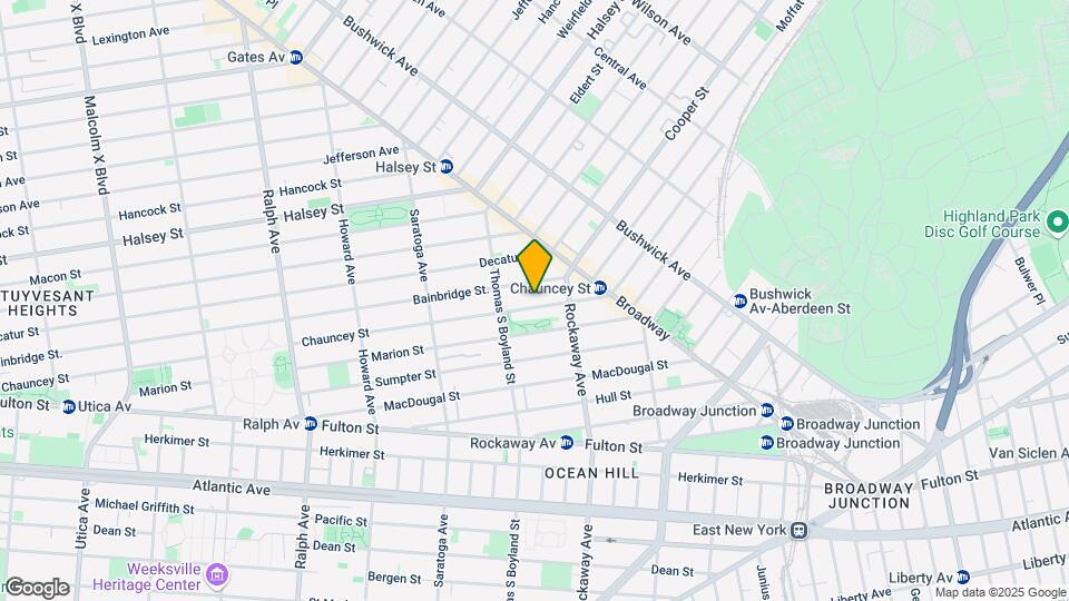 543-547 Chauncey St Mapa y Detalles de la Ubicación
