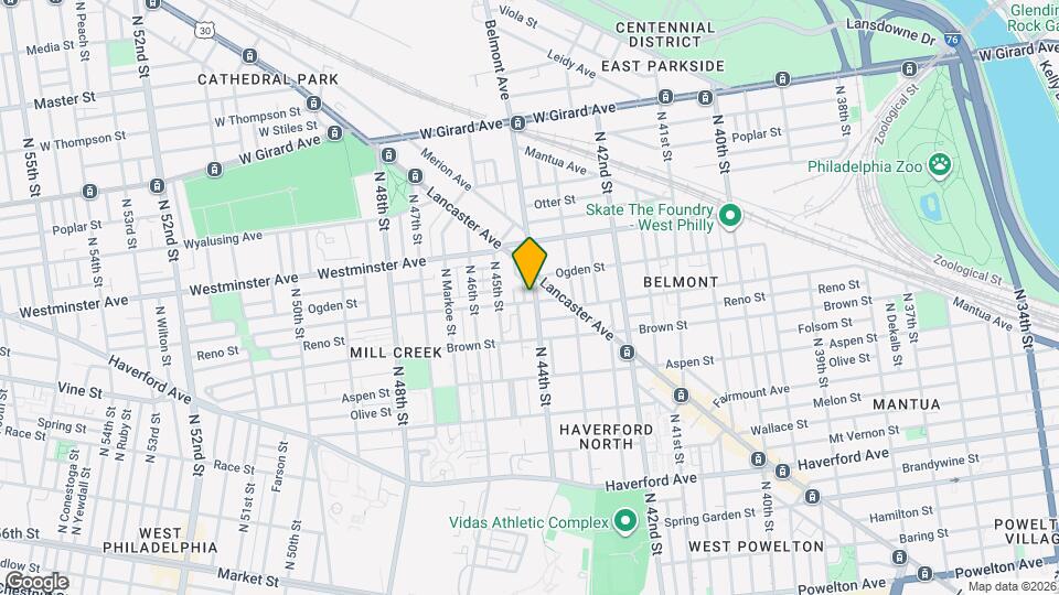 846 N 44th St Map and Location Details