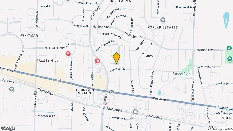 1705 Quail Hollow Rd Map and Location Details