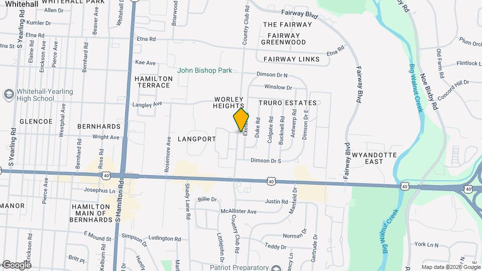 957 Exeter Rd Map and Location Details