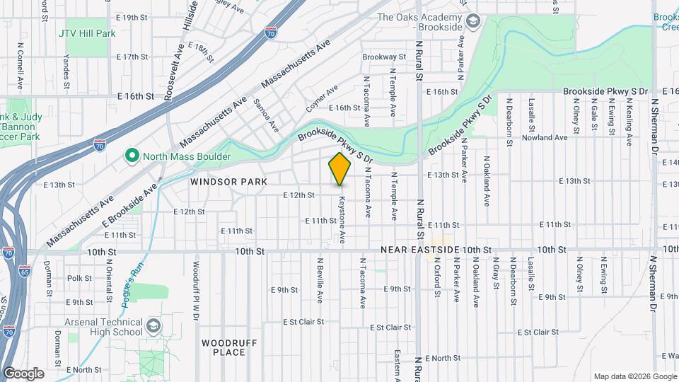 1212 Keystone Ave Map and Location Details