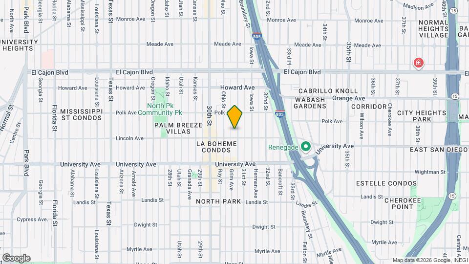 4012 Illinois St Map and Location Details