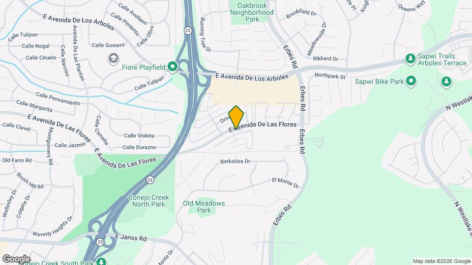 1792 E Avenida De Las Flores Map and Location Details