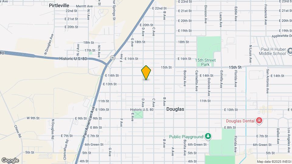 814 E 13th St Map and Location Details