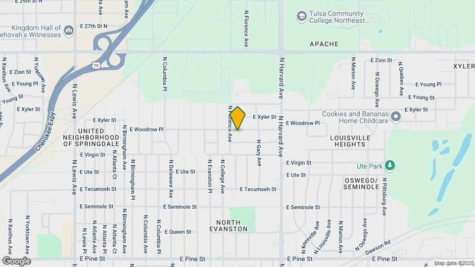 3116 E Woodrow Pl Map and Location Details