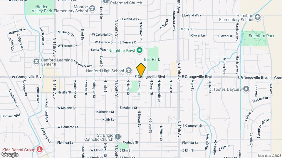 1623 N Brown St Map and Location Details