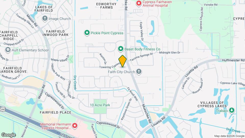 15223 Paxton Landing Ln Map and Location Details