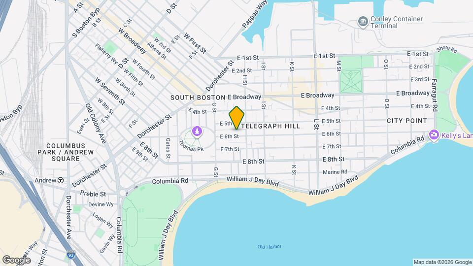 454 E 6th St Map and Location Details