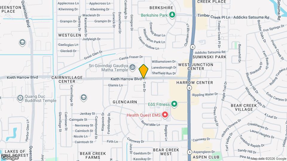 16603 Kieth Harrow Blvd Map and Location Details