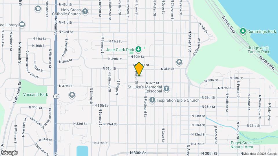 3711 N Huson St Map and Location Details