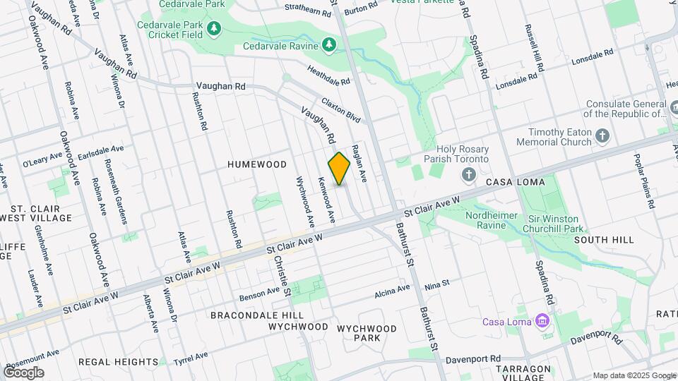 118 Vaughan Rd Map and Location Details