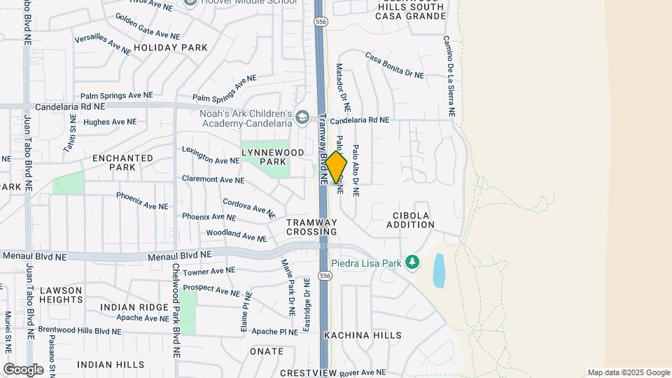 2805 Palo Verde Dr NE Map and Location Details