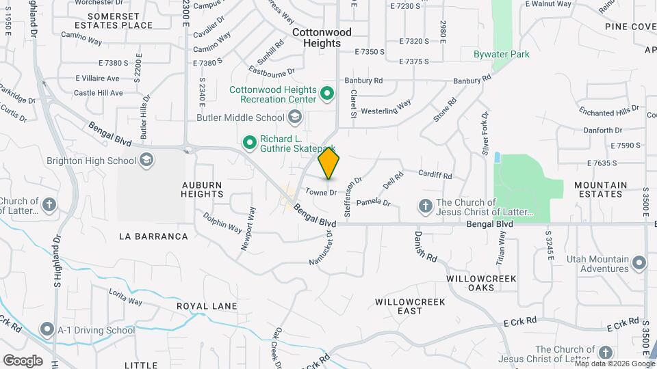 2572 E Canterbury Ln Mapa y Detalles de la Ubicación