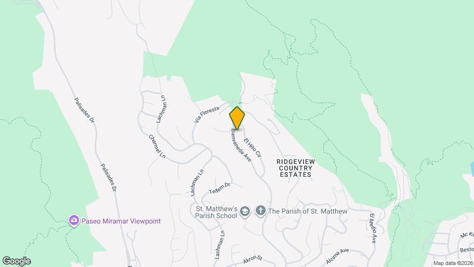 1336 Bienveneda Ave Map and Location Details