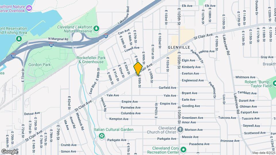 800 E 95th St Map and Location Details