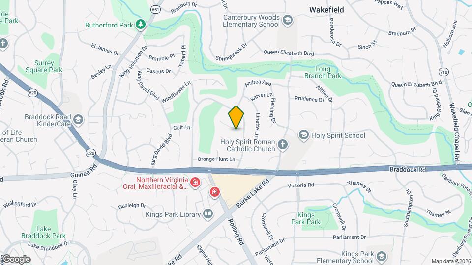 8925 Falling Creek Ct Map and Location Details