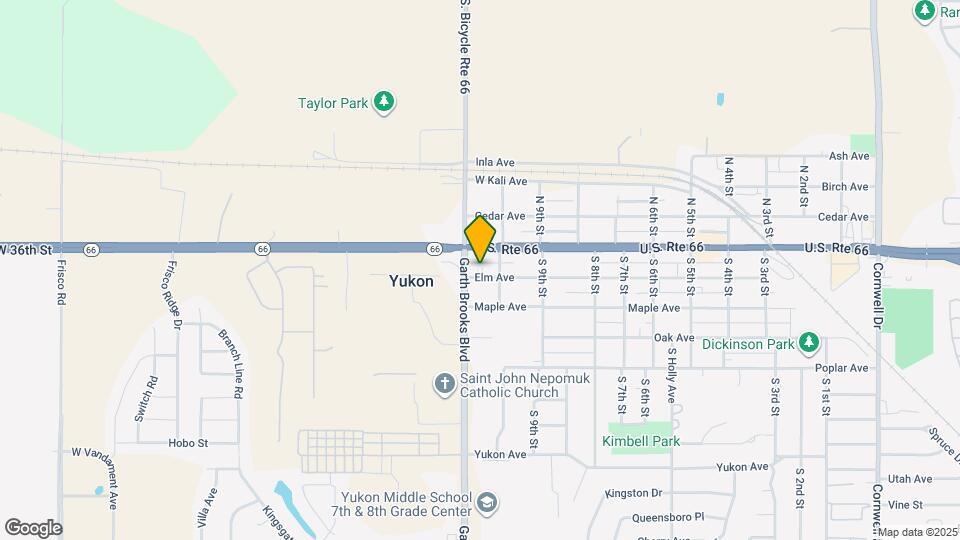 1017 Elm Ave Map and Location Details