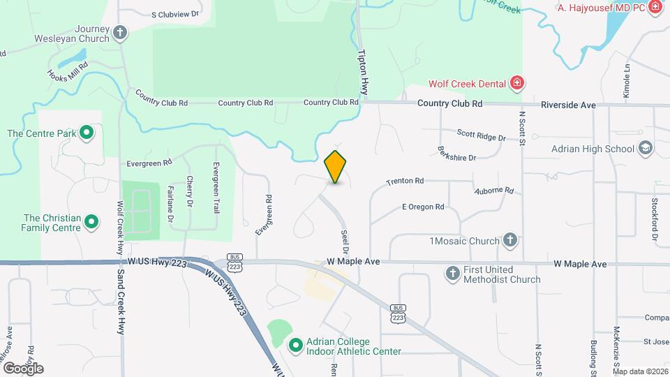 520 Meadowbrook Dr Map and Location Details