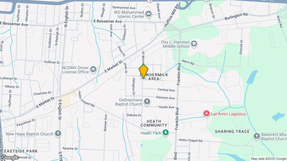 501 Lowdermilk St Map and Location Details