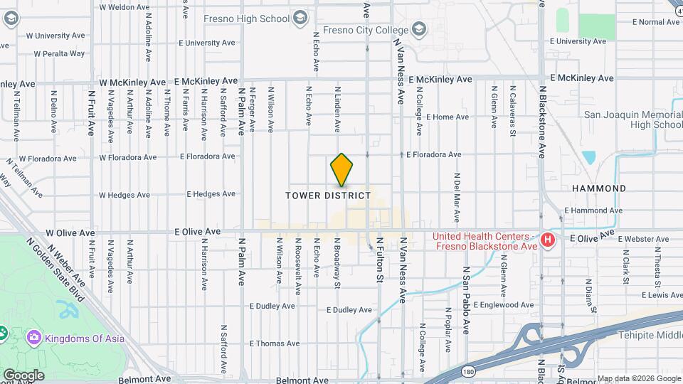 1299 N Linden Ave Map and Location Details