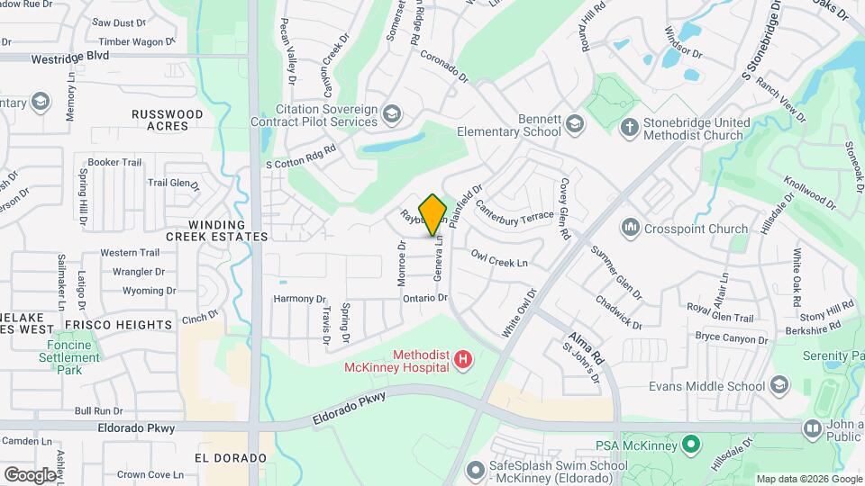 8201 Olympia Dr Map and Location Details