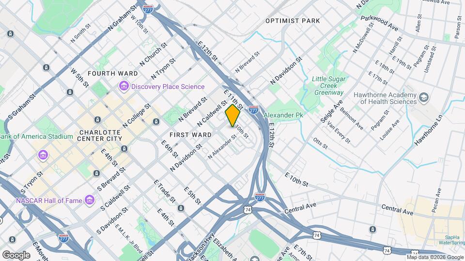 663 N Alexander St Map and Location Details