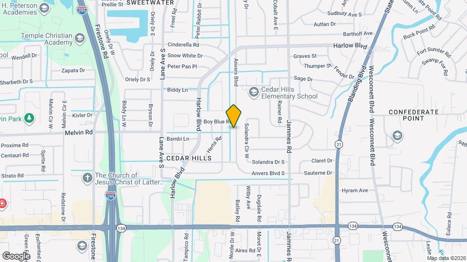 4602 Anvers Blvd Map and Location Details