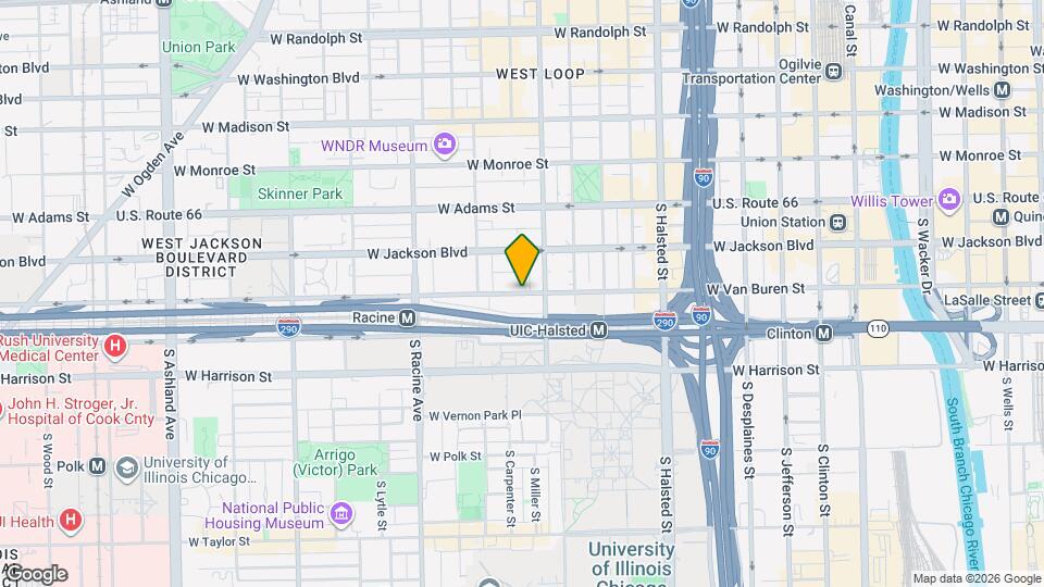 1017 W Van Buren St Map and Location Details