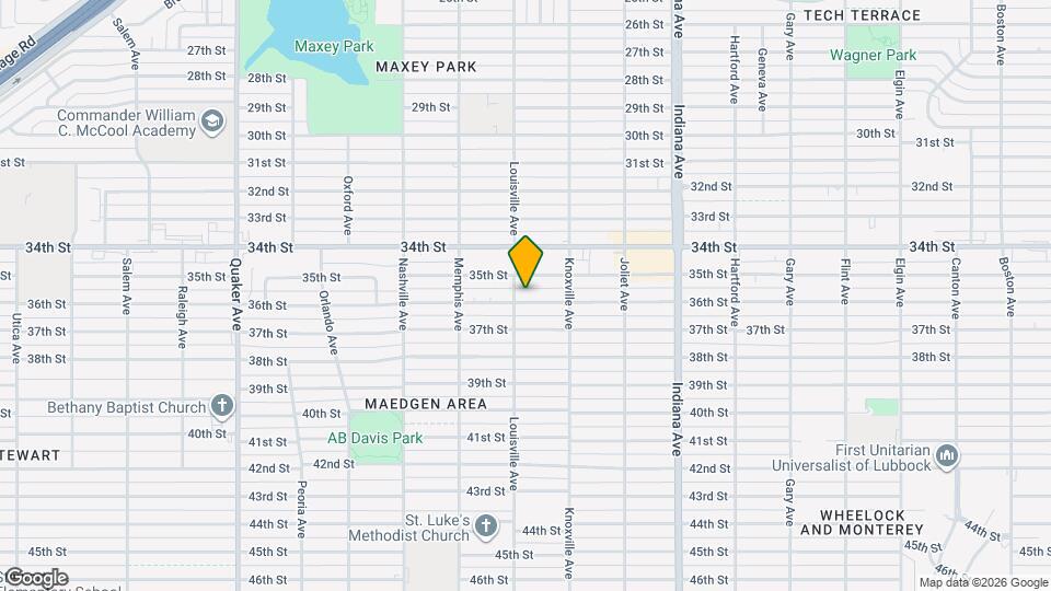 3614 36th St Map and Location Details