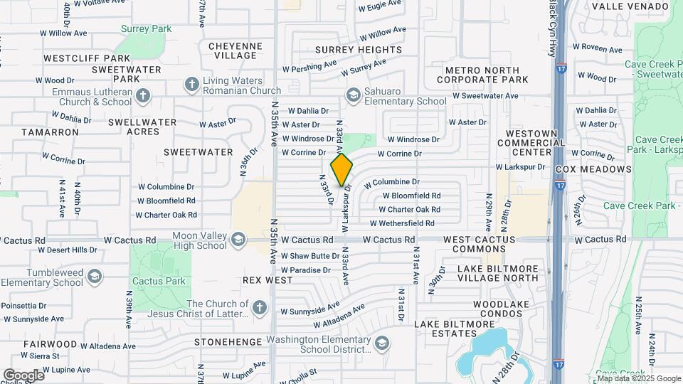 3326 W Larkspur Dr Map and Location Details