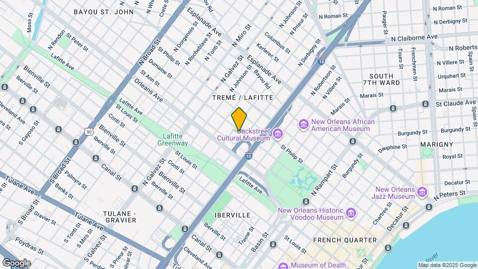 1814 Dumaine St Map and Location Details
