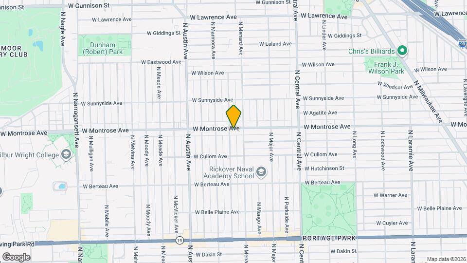 5821 W Montrose Ave, Unit 2R Map and Location Details